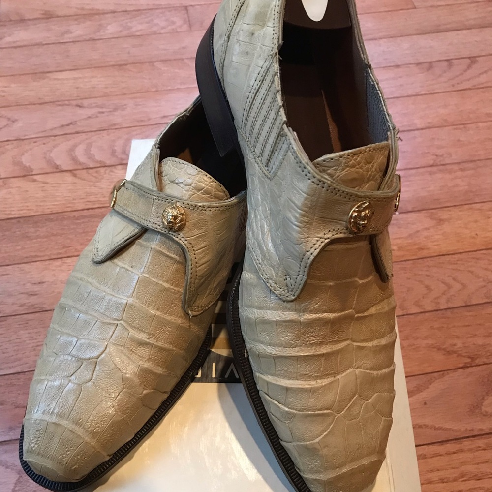 David Eden Crocodile Skin Shoes
